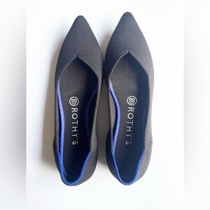 Rothy's Black Point Flats Women’s Size 7.5